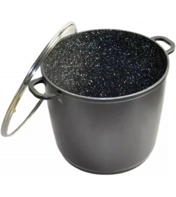 Pentola pentola casseruola coperchio in vetro ghisa induzione Ø28 cm Cheffinger