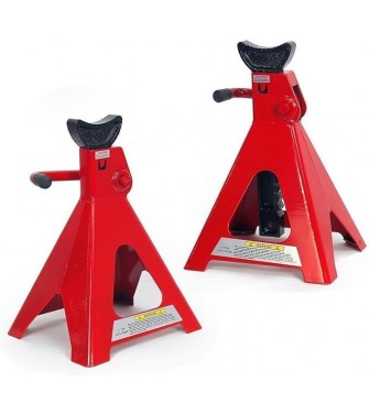 ClaShop Coppia Cavalletti da 6 Tonnellate per Auto Camper Moto Crick Solleva Auto Cavalletti di Sostegno per Officina Garage