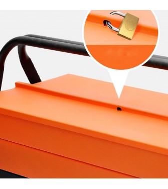 Cassetta Attrezzi Completa con 85 Pezzi in Metallo Cassetta Porta Utensili Organizer per Attrezzi Resistente Pieghevole con