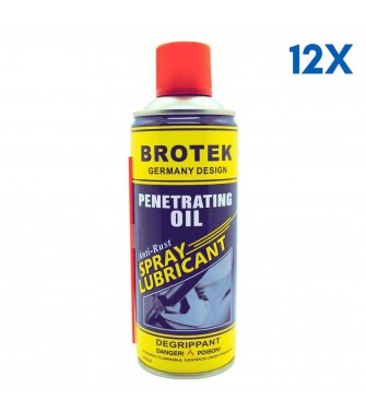 Offerta 12pz Spray lubrificant sbloccante brotek multifunzione lubrificante 450ml