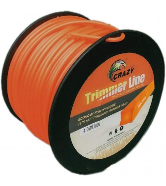 ClaShop Filo per decespugliatore Taglia Erba Quadrato 4MM Bobina da 100 Metri