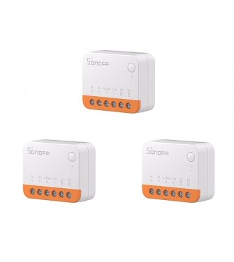 MINI R4 3PCS WiFi Smart Switch 2-Way, Interruttore intelligente DIY, modalità relè staccabile, WiFi 2.4G, controllo APP,