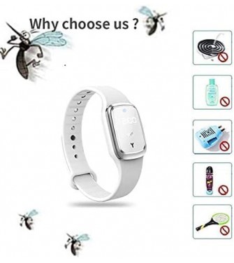 Ultrasuoni Bracciale Repellente Mosquito Repellent Braccialetto Antizanzare per zanzare Orologio elettronico Intelligente