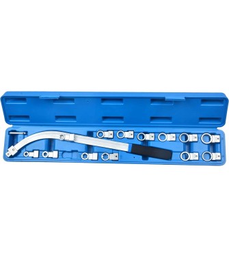 ClaShop Chiave per puleggia tendicinghia extra lunghe con adattatori intercambiabili set 15 pz Strumento Tenditore