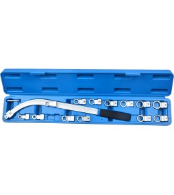 ClaShop Chiave per puleggia tendicinghia extra lunghe con adattatori intercambiabili set 15 pz Strumento Tenditore