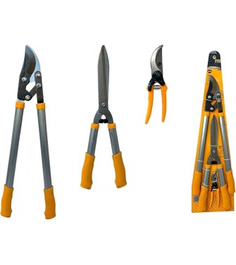 Set da 3 Pezzi Cesoia Da Potatura Troncarami Tagliasiepi Professionali Da Pota Kit Attrezzi per la potatura per la Cura del