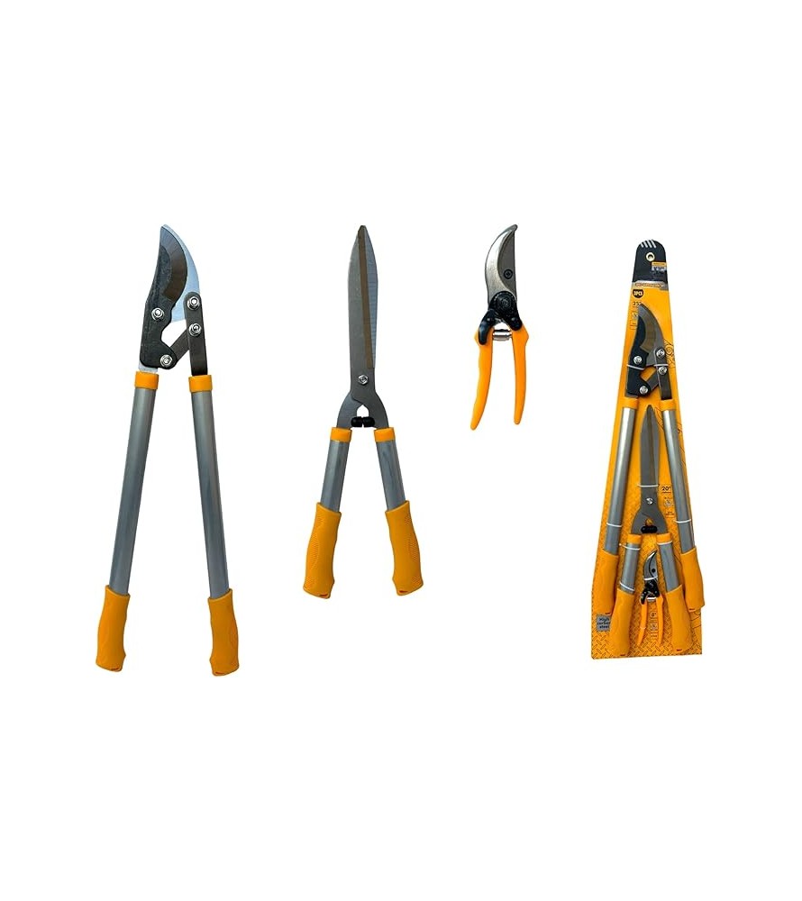 Set da 3 Pezzi Cesoia Da Potatura Troncarami Tagliasiepi Professionali Da Pota Kit Attrezzi per la potatura per la Cura del