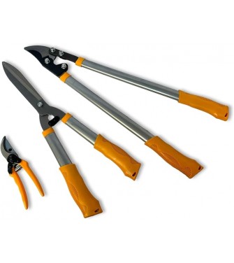Set da 3 Pezzi Cesoia Da Potatura Troncarami Tagliasiepi Professionali Da Pota Kit Attrezzi per la potatura per la Cura del